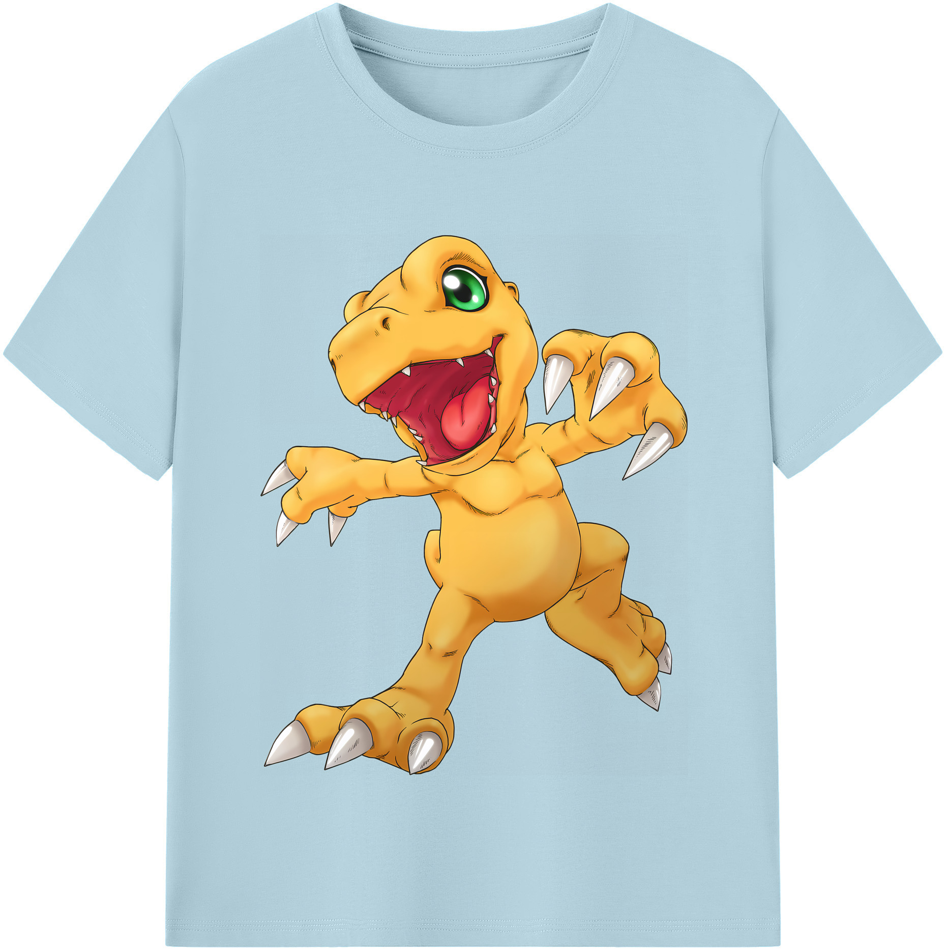 （画像用） Digimon デジタルモンスター/デジモン 綿100％半袖Tシャツ（フロントプリント）